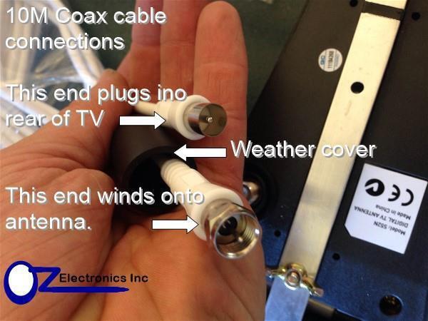 Digital TV Outdoor Amplified Antenna  UHF VHF FM for Australian Caravans RVs and Houses