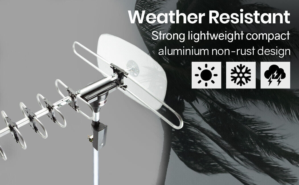 Ultimate Outdoor HD Antenna: Rotating Digital Amplified Signal Booster with Remote Control