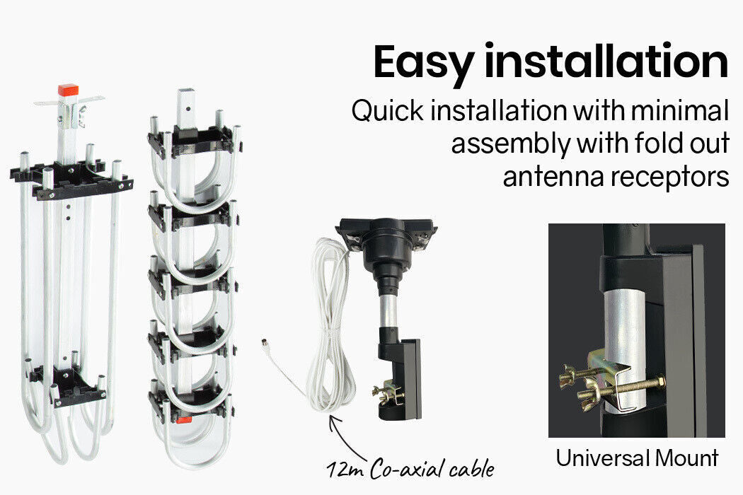 Ultimate Outdoor HD Antenna: Rotating Digital Amplified Signal Booster with Remote Control