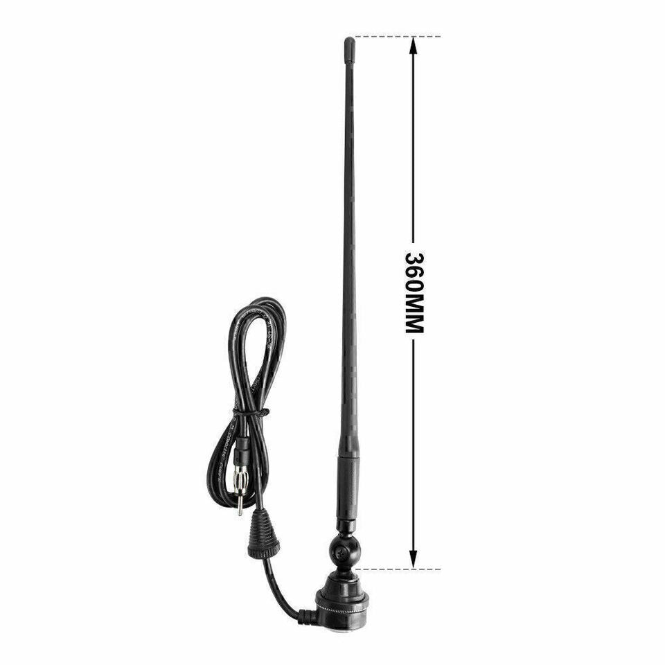 Black Rubber AM/FM UHF Radio Antenna Fits 4X4 Car Caravan Truck AU ...