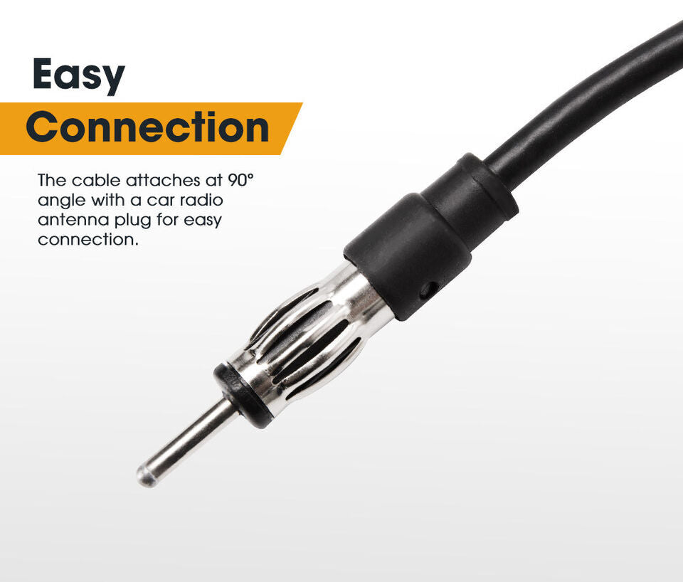 Universal Black Rubber AM FM UHF Radio Antenna for 4X4 Car Truck Carav ...